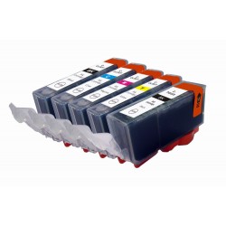 Canon PGI 520BK/ CLI- 521 BK/C/M/Y Ink Cartridges Full Set 